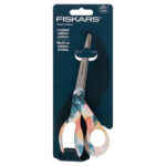 FISKARS Premier 8 Inch Bent Fashion Deco Scissors Abstract Painting