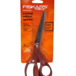 Fiskars 8 Inch Bent Sparkle Scissors Copper