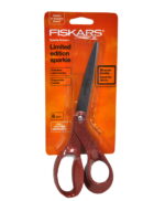 Fiskars 8 Inch Bent Sparkle Scissors Copper