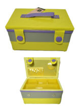 Yellow Sewing Accessories Box CD-10550-YL