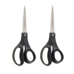 Fiskars Recycled 8 Inch All Purpose Scissors Black 2 Pack 150810-1002