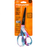 Fiskars Premier 8 Inch Pink and Blue Tie Dye Nonstick Scissors