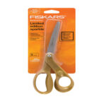 Fiskars Premier 8 Inch Bent Sparkle Scissors Gold