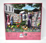 Quilts in the Backyard Jigsaw Puzzle 500 Piece