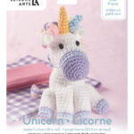 Leisure Arts Friend Unicorn Crochet Pudgies Kit 57008