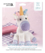 Leisure Arts Friend Unicorn Crochet Pudgies Kit 57008