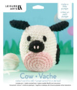 Leisure Arts Cassie Cow Crochet Pudgies Kit 57015