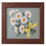 Cosmo Margaret Bouquet Seasonal Flower Arrangement Cross Stitch Kit