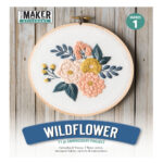 Leisure Arts Wildflowers 6 Inch Embroidery Kit 49806