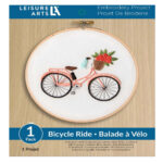 Leisure Arts Bicycle Ride 6 Inch Embroidery Kit 49814