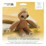 Leisure Arts Crochet Kit Amigurumi Sloth 57170