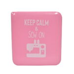 Keep Calm and Sew On Pink Antibacterial Mask Case