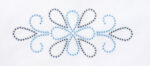 Jack Dempsey Needle Art XX Design Perle Edge Pillowcases