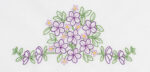 Jack Dempsey Needle Art Floral Bouquet Perle Edge Pillowcase