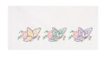 Jack Dempsey Needle Art Floating Butterflies Perle Edge Pillowcases