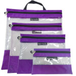 Clearly Organized The Clear Organizing Storage Bag Purple