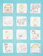 Jack Dempsey Needle Art Farm Animals Nursery Quilt Block Set
