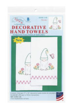 Jack Dempsey Needle Art Gnome Decorative Hand Towels