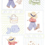 Jack Dempsey Needle Art Little Boy Crib Quilt Top