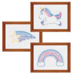 Jack Dempsey Needle Art Unicorn Beginner Embroidery Kit