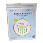 Jack Dempsey Needle Art Field Of Flowers 6 Inch Hoop Kit