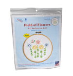 Jack Dempsey Needle Art Field Of Flowers 6 Inch Hoop Kit