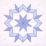 Jack Dempsey Needle Art Kaleidoscope Star Quilt Blocks