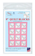 Jack Dempsey Needle Art Love Birds 9 Inch Quilt Blocks