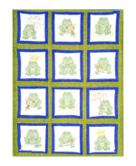 Jack Dempsey Needle Art Frogs Theme 9 Inch Quilt Blocks