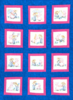 Jack Dempsey Needle Art Sunbonnet Sue and Sam 9in Quilt Blocks