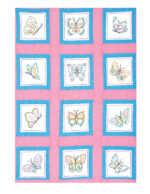 Jack Dempsey Needle Art Butterflies Theme 9 Inch Quilt Blocks