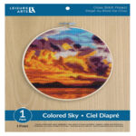 Leisure Arts Colored Sky 8 Inch Cross Stitch Kit 56806