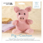 Leisure Arts Friend Pig Crochet Pudgies Kit 57010