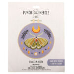 Needle Creations Celestial Moth Punch Needle Kit