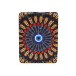 Evil Eye Mandala Kaleidoscope Tan Cosmetic Mirror