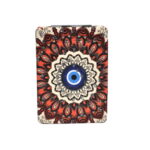 Evil Eye Mandala Kaleidoscope White Cosmetic Mirror