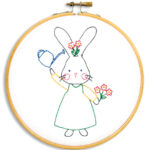 Jack Dempsey Needle Art Bunny 6 Inch Hoop Kit