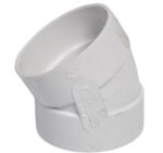 Vaculine Central Vacuum Cleaner White 2 Inch PVC Ell 30 Degree Fitting