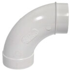 Vaculine Central Vacuum Cleaner White 2 Inch PVC Sweep Spigot 90 Degree Fitting