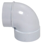 Vaculine Central Vacuum Cleaner White 2 Inch PVC Elbow Short 90 Degree Spigot Fitting