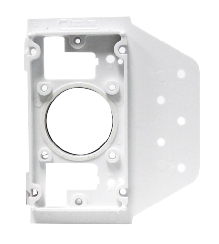 Vaculine Central Vacuum Cleaner White PVC Inlet Mounting Plate