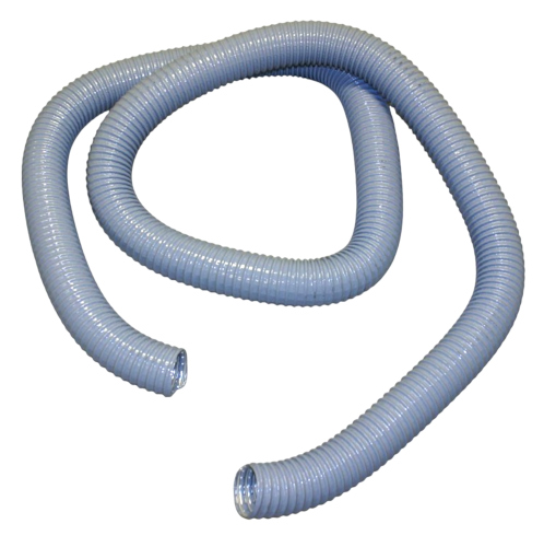 Generic Gray 2 Inch x 10 Foot Wire Reinforced SVF Central Vacuum Hose Without Cuffs