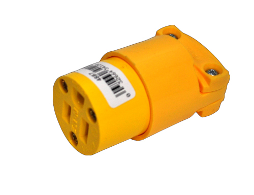 Eaton Arrow Hart Straight Blade Connector 3 Prong Heavy Duty Female Plug 4887