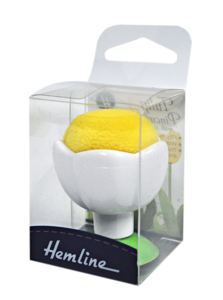 Tulip Pin Cushion With Suction Cup Yellow