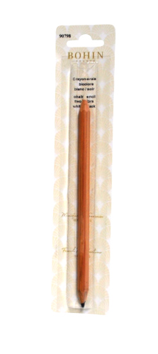 BOHIN Two Color White and Black Chalk Fabric Marking Pencil 90798