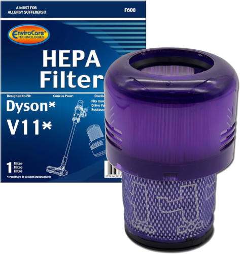 Envirocare HEPA Vacuum Filter Designed To Fit Dyson V11 Battery Stick Vac SV14