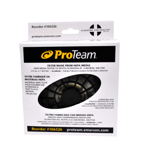 ProTeam Backpack Vacuum Dome HEPA Filter 106526