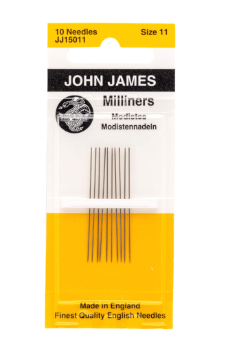 John James Milliners Straw Size 11 Hand Sewing Needles JJ15011