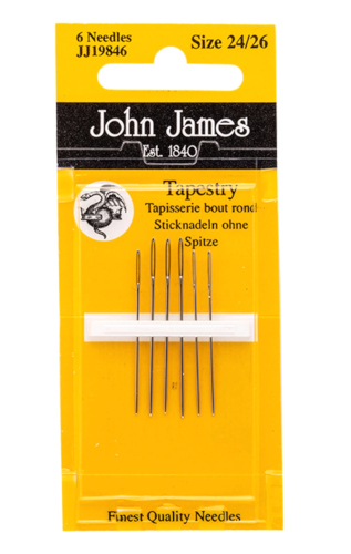 John James Tapestry Assorted Sizes 24 - 26 Hand Sewing Needles JJ19846