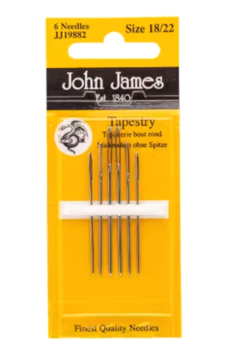John James Tapestry Assorted Sizes 18 - 22 Hand Sewing Needles JJ19882
